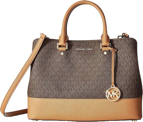 michael kors large savannah satchel brown|Amazon.com: Michael Kors Savannah Large Satchel.